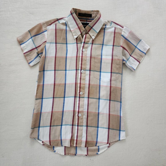 Vintage Plaid Buttondown Shirt kids 8 - Picture 2 of 9
